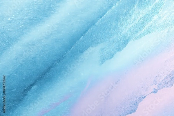 Obraz A dreamy, ethereal abstract image featuring a soft blend of pastel blue and pink hues. The texture is reminiscent of watercolor or clouds.
