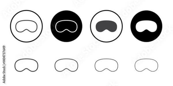Fototapeta Vision pro icon Symbol line set