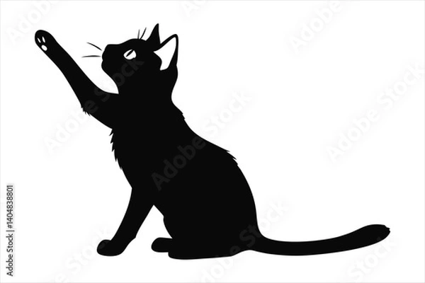 Obraz single cat silhouette