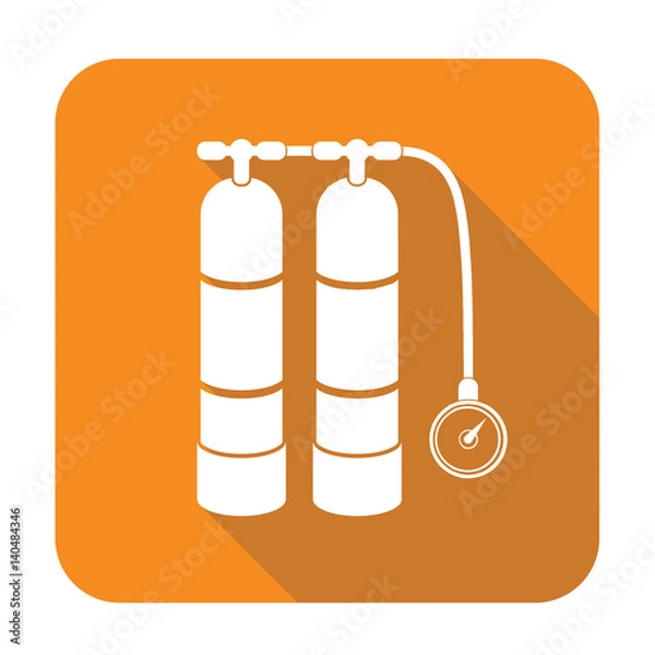 Obraz Aqualung for swimming icon