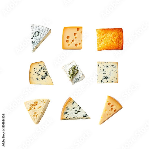 Fototapeta Assortment of Gourmet Cheeses A Culinary Delight