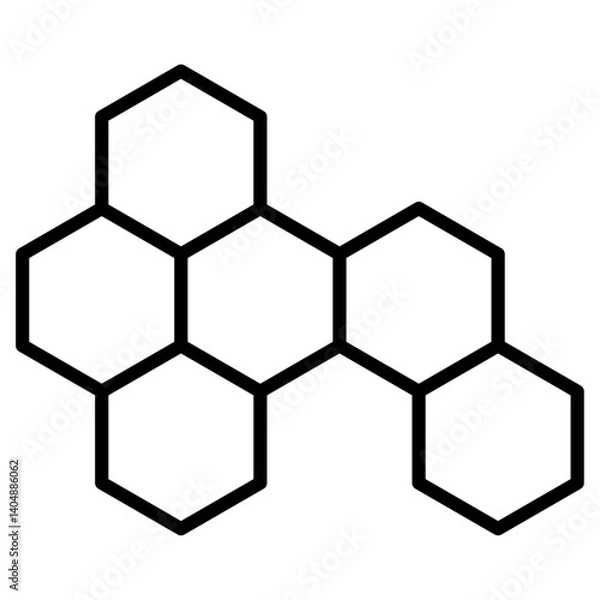 Fototapeta propolis icon Simple outline vector logo