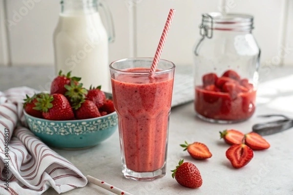 Obraz Strawberry smoothie
