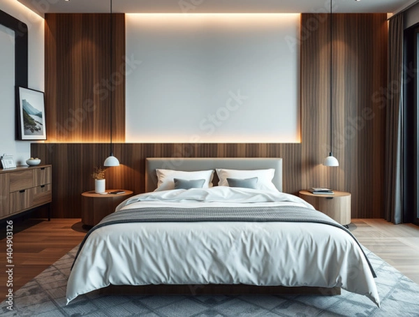 Fototapeta modern luxury bedroom interior