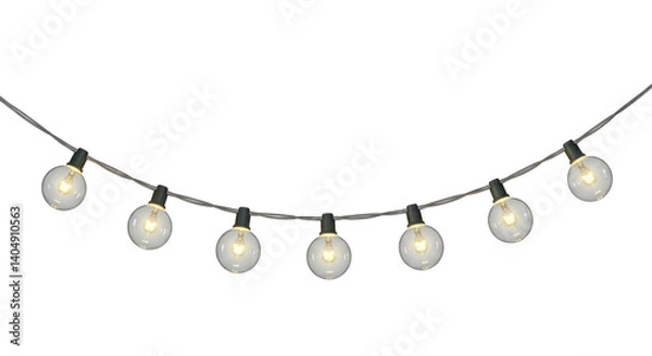 Fototapeta Isolated String Lights