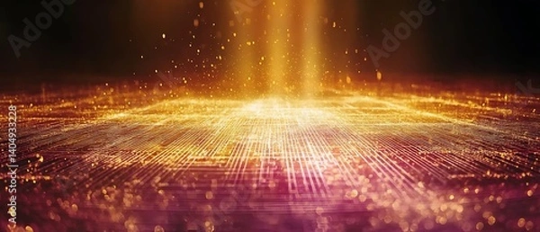 Obraz Digital Cityscape Glow