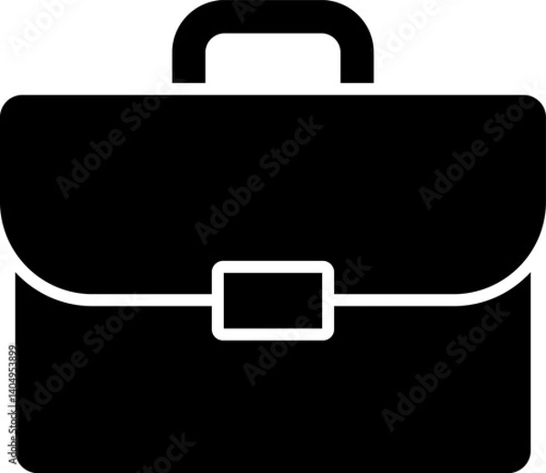 Obraz Briefcase icon in a flat style.