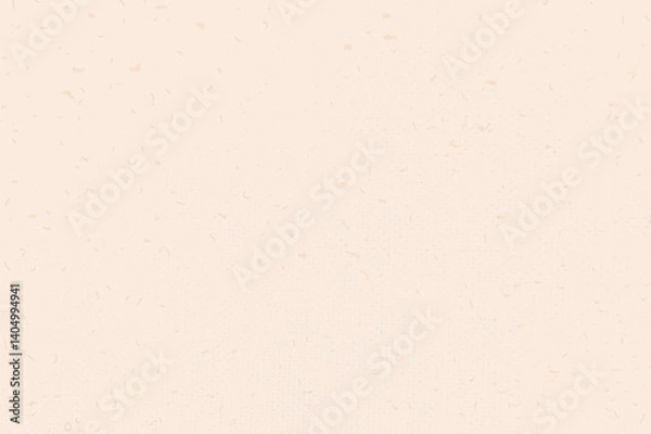 Fototapeta Beige pink grain paper texture. Rice paper. Craft recycle material. Neutral tone background with noise and speckles. Pale egg shell backdrop. Natural creamy canvas. Vector illustration.