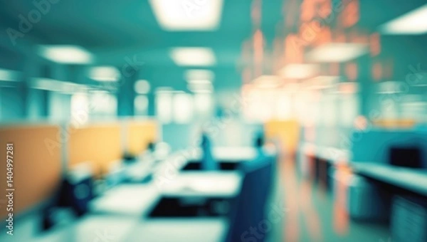 Obraz Blurred Office Background Featuring Bokeh