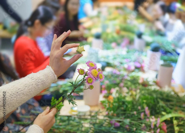 Obraz Flower arrangement course