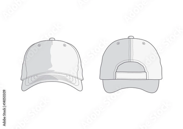 Fototapeta White vector cap