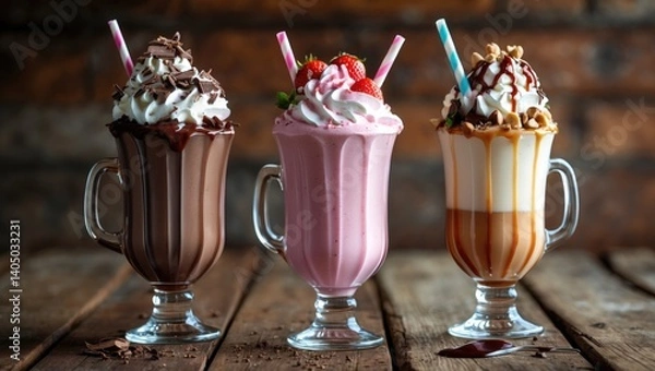 Obraz Tasty milkshakes