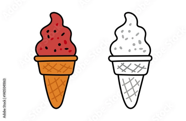 Fototapeta icecream vector