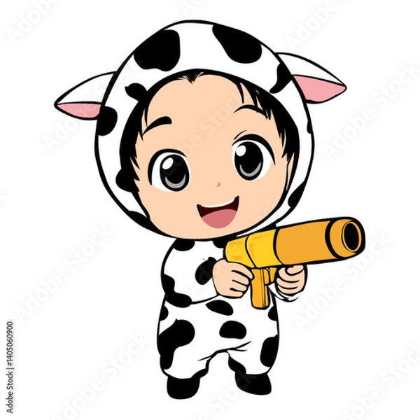 Obraz A cute boy character in a costume