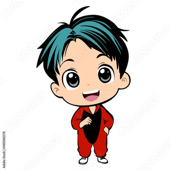 Obraz A cute boy character in a costume