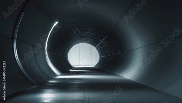 Obraz A defense installation, a doomsday bunker, a blast-proof shelter