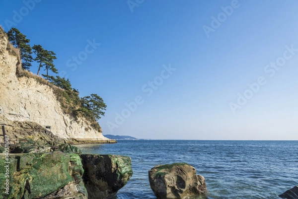 Fototapeta 七里ヶ浜からの稲村ケ崎