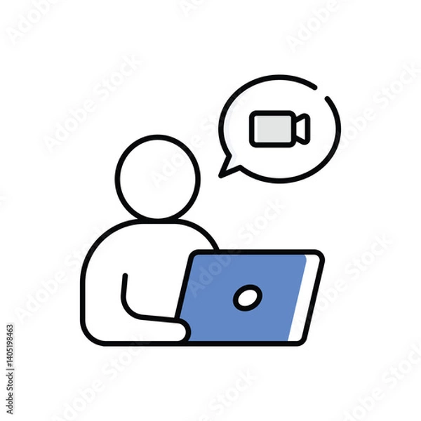 Fototapeta Web Course Vector icon