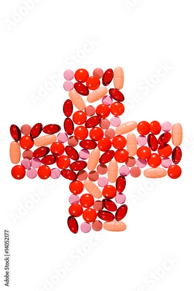 Fototapeta cross pills