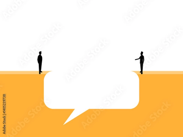 Obraz Issues, differences, likes and dislikes, communication gap between two people