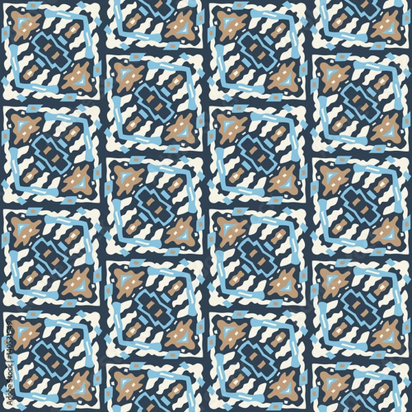 Fototapeta Abstract seamless pattern. This pattern can be used for wallpaper, pattern fills, web page background, surface textures. Vector illustration