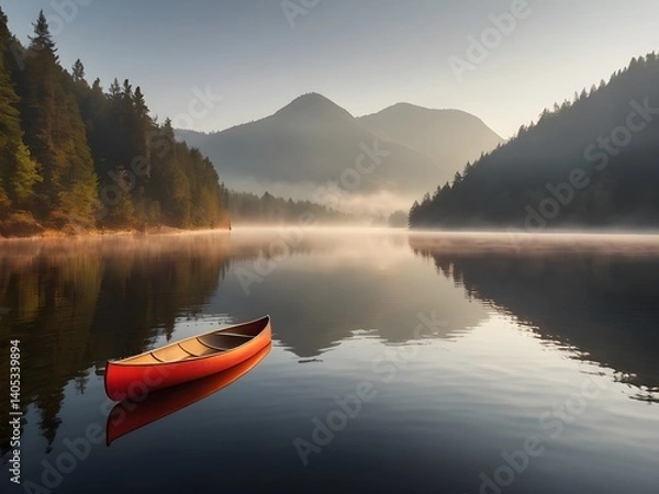 Obraz sunrise over lake