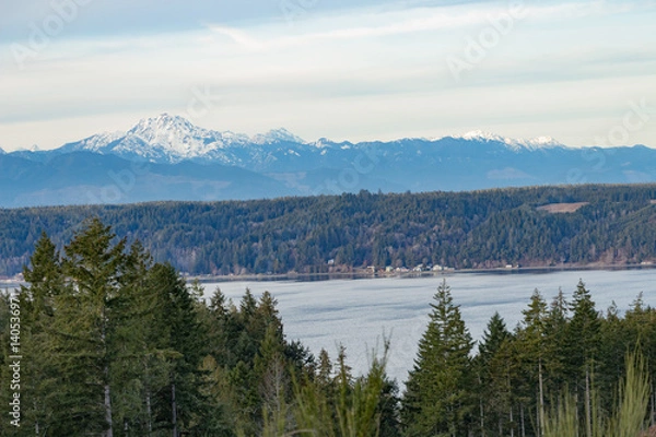 Fototapeta Snow Capped Mountain Range
