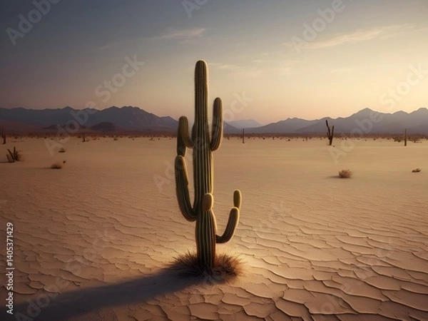 Obraz Warm Light over Dry Land