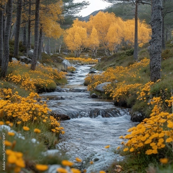Obraz spring forest landscape