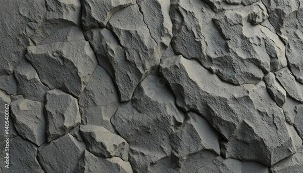 Obraz Natural Erosion Patterns on Dry, Layered Rock Surface.
