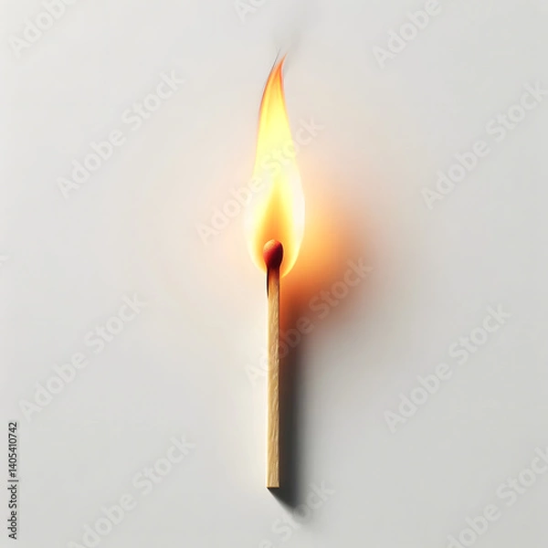 Fototapeta burning match 