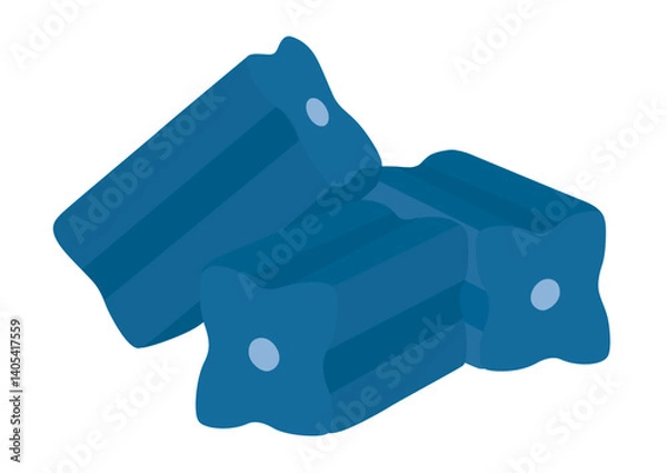 Obraz Pest control cube blue bait 