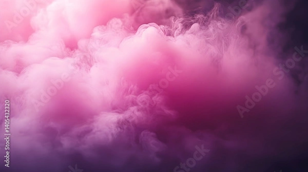 Fototapeta Soft pink clouds swirling in a dreamy atmosphere, creating a serene backdrop for artistic projects