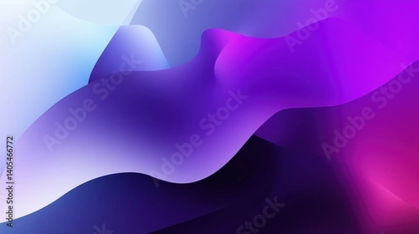 Obraz This background showcases fluid gradients of electric purple with artistic blur effects, creating a minimalist and professional aesthetic