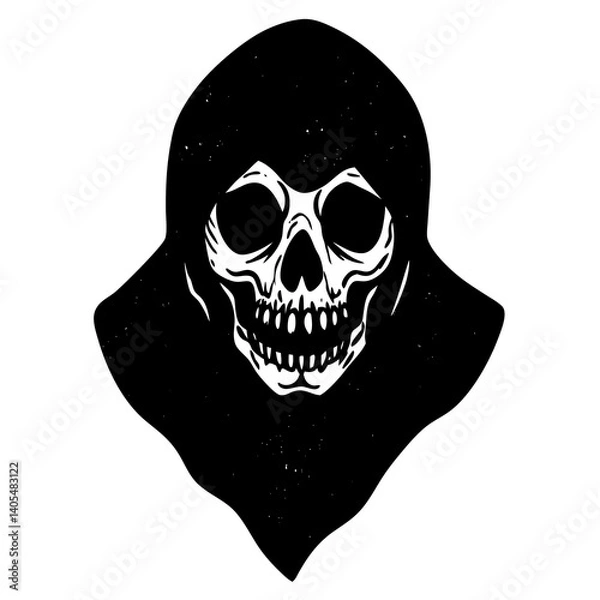 Obraz halloween skull vector illustration
