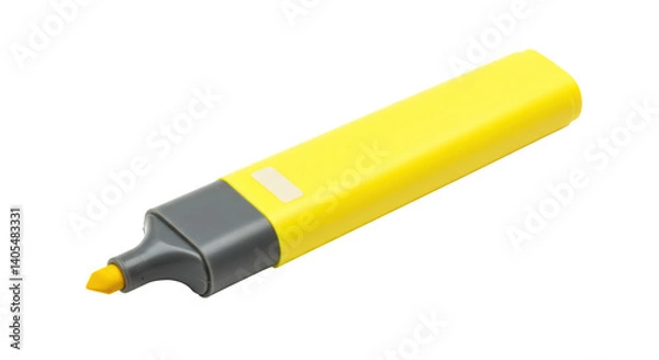 Obraz Isolated yellow highlighter marker