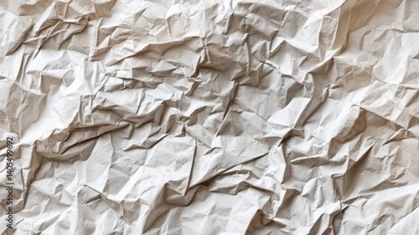 Obraz Crumpled paper texture background for design and artwork projects.