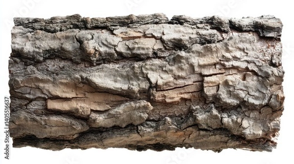 Fototapeta Textured bark showcasing natural patterns and earthy tones.