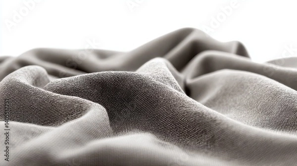 Fototapeta Soft, textured fabric draped elegantly, showcasing its subtle beauty.