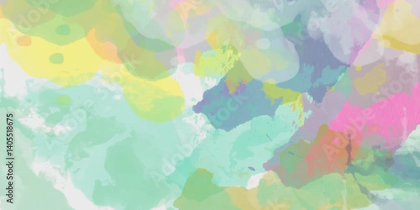 Obraz Abstract colorful watercolor background with splashes of texture vector text for cover page . colors: violet and glaucous. cloud, windstorm, pattern, abstract, drawing, beauty. Vibrant paint pattern .