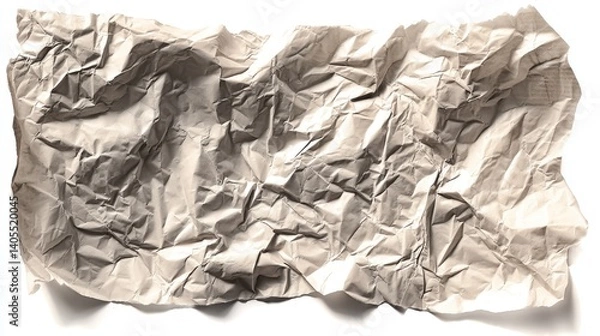 Fototapeta Crumpled paper texture background for creative design projects.