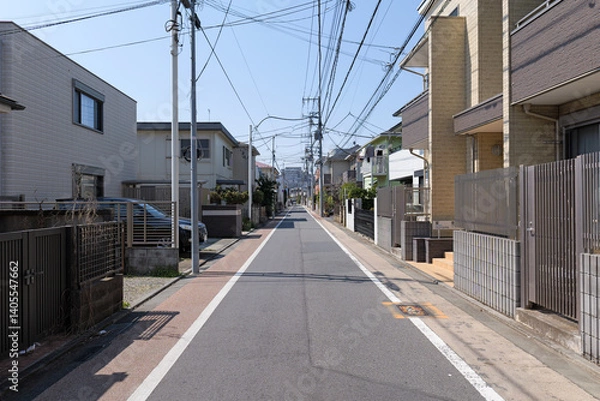 Obraz 武蔵浦和の町の路地風景２