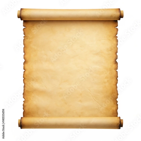 Obraz Aged scroll, parchment texture, blank space