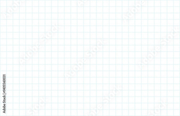 Obraz 方眼紙の背景、水色の点線のマス目