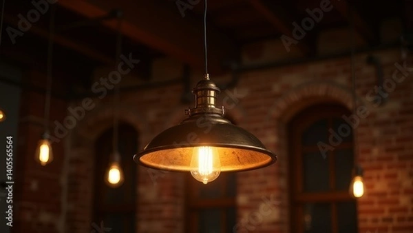 Fototapeta Warm atmosphere under retro lighting