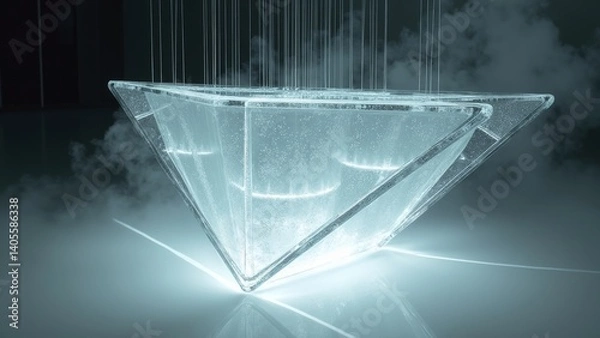 Fototapeta The Future Light of Ice Crystal Geometry