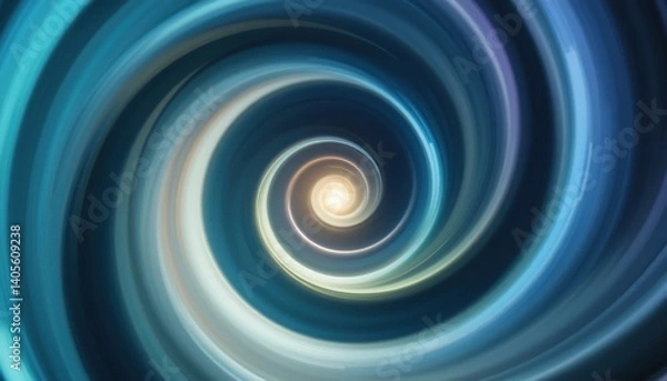Fototapeta Spinning cosmic spiral outer space abstract art digital environment central viewpoint infinity concept for a captivating visual experience