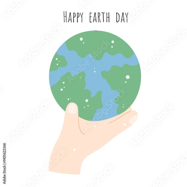 Fototapeta world earth day, environment, vector, nature