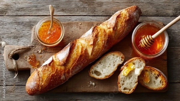 Fototapeta Generic French Baguette Moment Honey 9it2h2h Spread