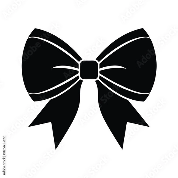 Obraz bow on a white background
